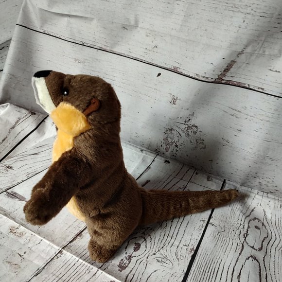 Wild Republic River Otter realistic Plush 10" Standing Stuffed Animal Toy - Picture 3 of 8